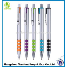 Оптовая высокого качества рекламной продукции с логотипом пластиковая шариковая ручка с металлическим зажимом